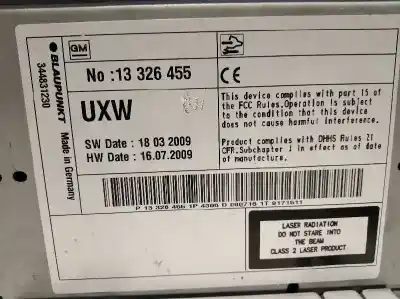 Автозапчастина б/у аудіо система / радіо cd для chevrolet cruze lt посилання на oem iam 13326455 7612004306 