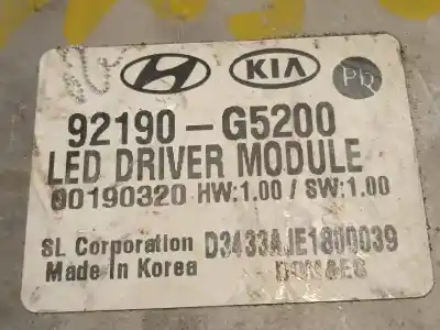 Автозапчасти б/у блок управления ксеноновыми фарами за kia niro i (de) 1.6 gdi hybrid ссылки oem iam 92190g5200  