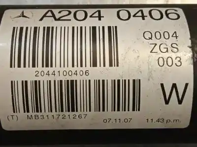 Recambio de automóvil de segunda mano de transmision central para mercedes clase c (w204) berlina c 200 cdi blueefficiency (204.001) referencias oem iam a2044100406 2044100406 