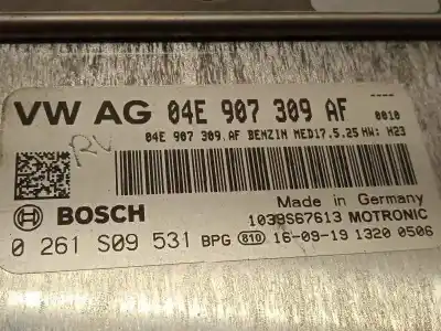 Second-hand car spare part ecu engine control for skoda fabia iii (nj3) 1.2 tsi oem iam references 04e907309af 0261s09531 