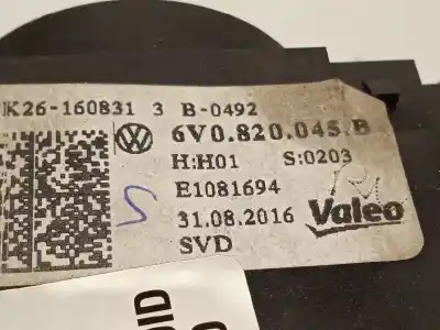 Автозапчастина б/у контроль опалення / кондиціонації для skoda fabia iii (nj3) 1.2 tsi посилання на oem iam 6v0820045b 6v0820045b9b9 