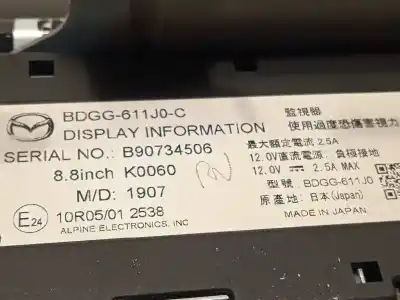 Автозапчасти б/у многофункциональный дисплей за mazda 3 sedán (bp) zenith-x ссылки oem iam bdgg611j0c  