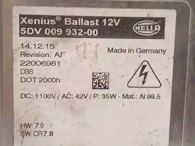 Pièce détachée automobile d'occasion  module de ballast de phare xenon pour opel insignia sports tourer excellence références oem iam 5dv00993200 13434020 