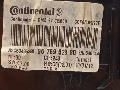 Peça sobressalente para automóvel em segunda mão quadrante por citroen c4 lim. collection referências oem iam 9676962980 a2c53435356 