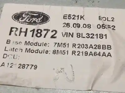 Second-hand car spare part passenger side right window regulator for ford c-max (cb3) trend oem iam references 7m51r045h16a 7m51r203a28bb 