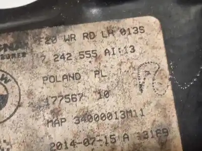 Автозапчасти б/у регулятор стекла заднего левого за bmw serie 1 lim. (f20) 118i ссылки oem iam 7242555  