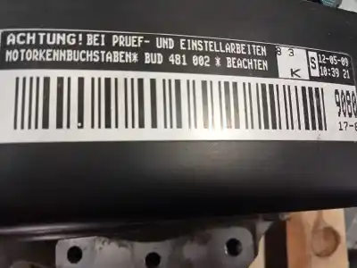 Pièce détachée automobile d'occasion moteur complet pour volkswagen polo (9n3) 1.4 16v références oem iam bud  