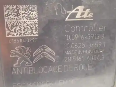 Pezzo di ricambio per auto di seconda mano abs per citroen c-elysée shine riferimenti oem iam 9822654880 10022012064 10091639133