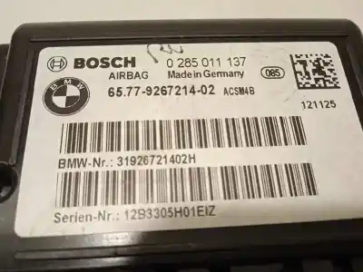 Автозапчасти б/у блок управления подушками безопасности за bmw serie 1 lim. (f20) 118d ссылки oem iam 65779267214 0285011137 