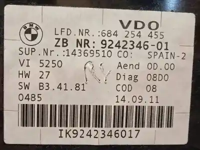 Second-hand car spare part dashboard for bmw serie 3 touring (e91) 318d oem iam references 9242346 62109242346 62109316127