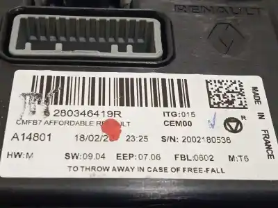 Peça sobressalente para automóvel em segunda mão display gps / multimídia por renault captur ii zen referências oem iam 280346419r  