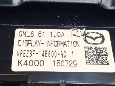 Recambio de automóvil de segunda mano de pantalla multifuncion para mazda 6 lim. (gl) 2016 style referencias oem iam gml8611j0a k4000150729 