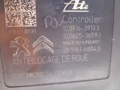 Peça sobressalente para automóvel em segunda mão abs por citroen c-elysée shine referências oem iam 9822654880 10022012064 