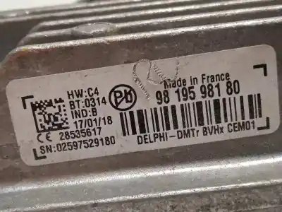 Second-hand car spare part electronic module for citroen c4 picasso ii 1.2 thp 130 oem iam references 9819598180  