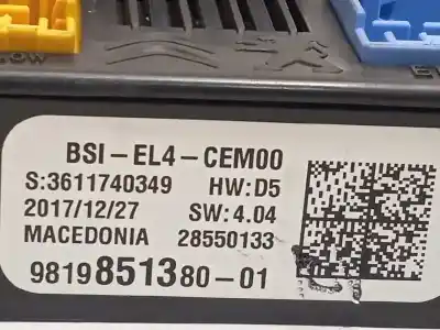 Second-hand car spare part fuse box unit for citroen c4 picasso * oem iam references 9819851380 1663368880 28550133