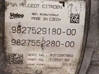 Автозапчастина б/у компресор кондиционера для citroen c4 picasso * посилання на oem iam 9827529180 9827552280 