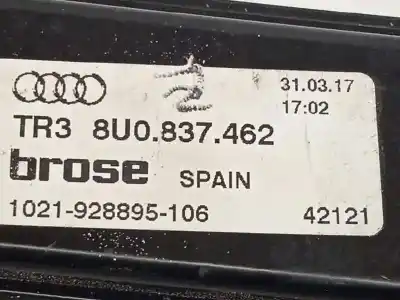 Автозапчастина б/у регулятор переднього правого скла для audi q3 (8ug) attraction посилання на oem iam 8u0837462 8k0959802b 