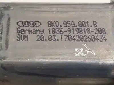Автозапчастина б/у регулятор вікна передній лівий для audi q3 (8ug) attraction посилання на oem iam 8u0837461 8k0959801b 