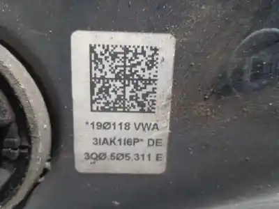 Recambio de automóvil de segunda mano de brazo suspension inferior trasero derecho para volkswagen tiguan (5n2) 2.0 tdi referencias oem iam 3q0505311e  