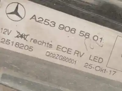 Peça sobressalente para automóvel em segunda mão farol / farolim direito por mercedes-benz clase glc (w253) glc 220 d 4matic referências oem iam a2539065801  a2539061601