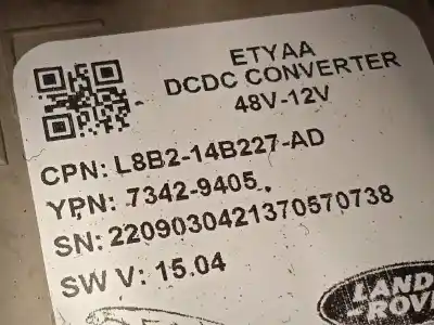 Pezzo di ricambio per auto di seconda mano batteria per land rover discovery sport (2019 - ...) 2.0 riferimenti oem iam l8b214b227ad lr137929 lr131043