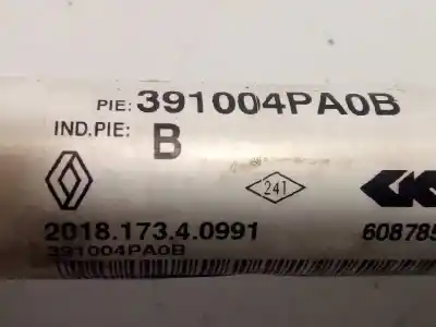 Автозапчастина б/у передня права трансмісія для renault kadjar (ha_, hl_) 1.2 tce 130 посилання на oem iam 391005pa0b  