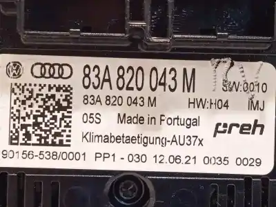 Автозапчасти б/у климат-контроль за audi q3 (f3b) 1.5 16v tsi act 150 cv / 110 kw ссылки oem iam 83a820043m  83a820043mimj