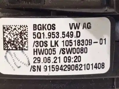 Автозапчастина б/у кільце піддушки безопасности для audi q3 (f3b) 1.5 16v tsi act 150 cv / 110 kw посилання на oem iam 5q1953549d  