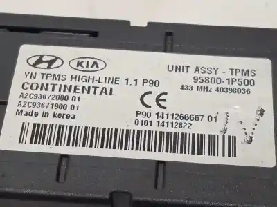 Second-hand car spare part electronic module for kia venga basic oem iam references 958001p500 a2c93672000 