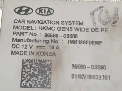 Pezzo di ricambio per auto di seconda mano sistema di navigazione gps per kia niro i (de) 1.6 gdi hybrid riferimenti oem iam 96560g5580  