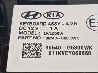Pezzo di ricambio per auto di seconda mano comando multifunzione per kia niro i (de) 1.6 gdi hybrid riferimenti oem iam 96540g5300wk  