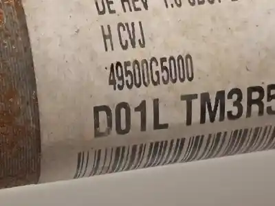 Автозапчастина б/у передня ліва трансмісія для kia niro i (de) 1.6 gdi hybrid посилання на oem iam 49500g5000  