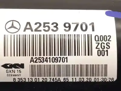 Автозапчастина б/у центр трансмісії для mercedes-benz clase glc (w253) glc 220 d 4matic (253.915) посилання на oem iam a2534109701 a2539701 a2534101602