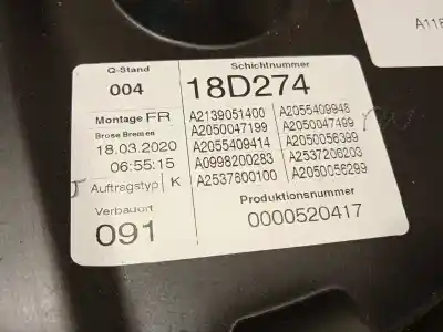Автозапчастина б/у регулятор переднього правого скла для mercedes-benz clase glc (w253) glc 220 d 4matic (253.915) посилання на oem iam a2537206403 a0009065706 