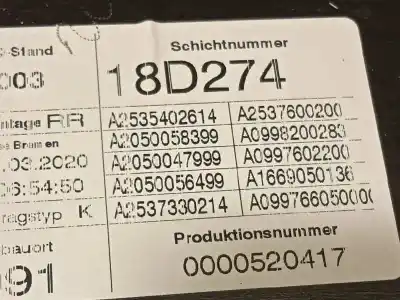 Автозапчастина б/у регулятор скла заднього правого для mercedes-benz clase glc (w253) glc 220 d 4matic (253.915) посилання на oem iam a2537308002  