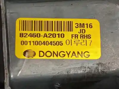 Second-hand car spare part passenger side right window regulator for kia cee´d drive oem iam references 82480a2110 82460a2010 
