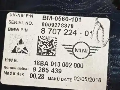 Second-hand car spare part dashboard for mini mini (f56) one oem iam references 8707224 62108707224 62105a1c3f8