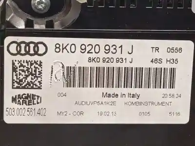 Автозапчастина б/у панель інструментів для audi a4 avant (8k5) (2008) básico посилання на oem iam 8k0920931j 503002561402 