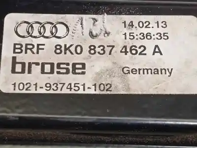 Second-hand car spare part passenger side right window regulator for audi a4 avant (8k5) (2008) básico oem iam references 8k0837462a 8k0959802a 