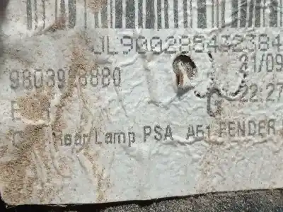 Second-hand car spare part left tailgate light for citroen c3 tonic oem iam references 9803928880  