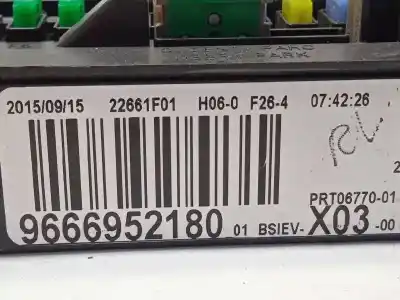 Second-hand car spare part fuse box unit for citroen c3 tonic oem iam references 9666952180  