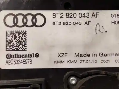 Автозапчасти б/у климат-контроль за audi a5 cabriolet (8f7) 2.0 tdi ссылки oem iam 8t2820043af  