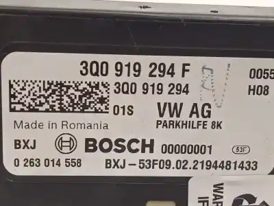 Peça sobressalente para automóvel em segunda mão módulo eletrônico por skoda kodiaq (ns7, nv7, ns6) 2.0 tdi referências oem iam 3q0919294f 0263014558 