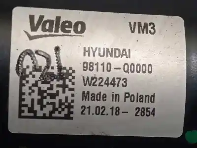 Second-hand car spare part front windshield wiper motor for hyundai i20´20 ( bc3/bi3desde 08/20 ) 1.2 oem iam references 98110q0000  98100q0000