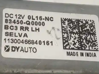 Автозапчасти б/у регулятор стекла заднего левого за hyundai i20´20 ( bc3/bi3desde 08/20 ) 1.2 ссылки oem iam 83450q0000  83401q0010