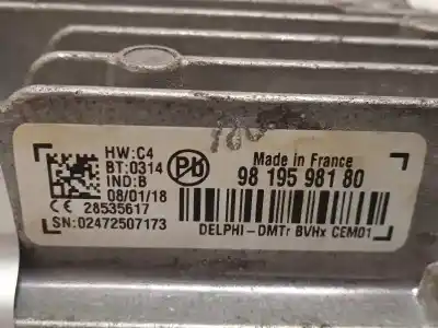 Second-hand car spare part electronic module for citroen c4 picasso ii 1.2 thp 130 oem iam references 9819598180  