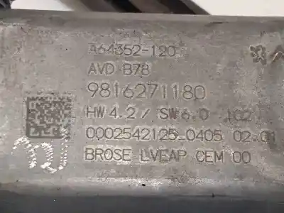 Автозапчасти б/у регулятор стекла переднего правого за citroen c4 picasso ii 1.2 thp 130 ссылки oem iam 9816272480 9816271180 