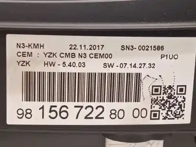 Автозапчасти б/у приборная доска за opel grandland x selective ссылки oem iam 9815672280  95525506