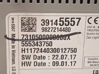 Автозапчасти б/у многофункциональный дисплей за opel grandland x selective ссылки oem iam 39145557 9827214480 555343750