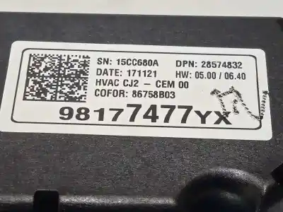 Автозапчасти б/у климат-контроль за opel grandland x selective ссылки oem iam 98177477yx 95525422 28574832